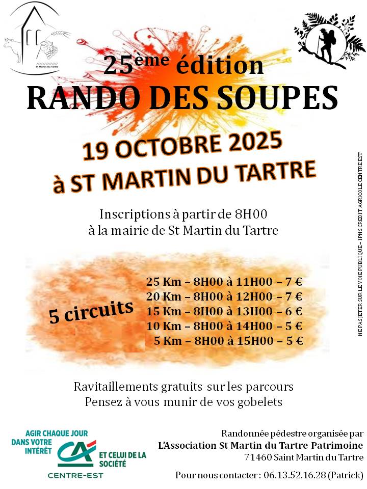 Affiche rando des soupes